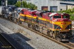 KCS 4032 & 4785 leading a freight train southbound